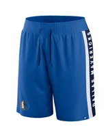 Men's Fanatics Blue Dallas Mavericks Referee Iconic Mesh Shorts