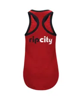 Women's G-iii 4Her by Carl Banks Red Portland Trail Blazers Showdown Scoop-Neck Racerback Tank Top