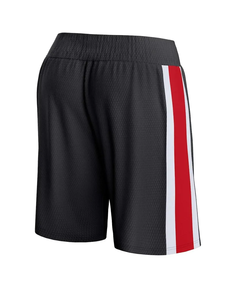 Men's Fanatics Black Toronto Raptors Referee Iconic Mesh Shorts