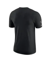 Men's Nike Heather Black Milwaukee Bucks Courtside Versus Flight Max90 T-shirt