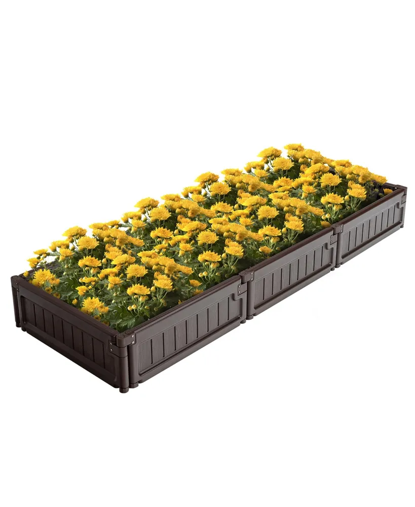 Costway Raised Garden Bed Kit Outdoor Planter Box