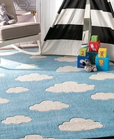 nuLoom Cine Cloudy Sachiko 3'6" x 5'6" Area Rug