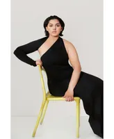 Marcella Plus Size Manhattan One Shoulder Gown