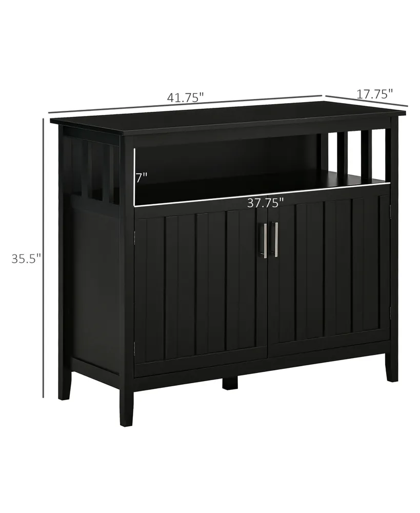 Homcom Kitchen Sideboard, Buffet Cabinet with 2 Doors, and Adjustable Shelves for Dining Room