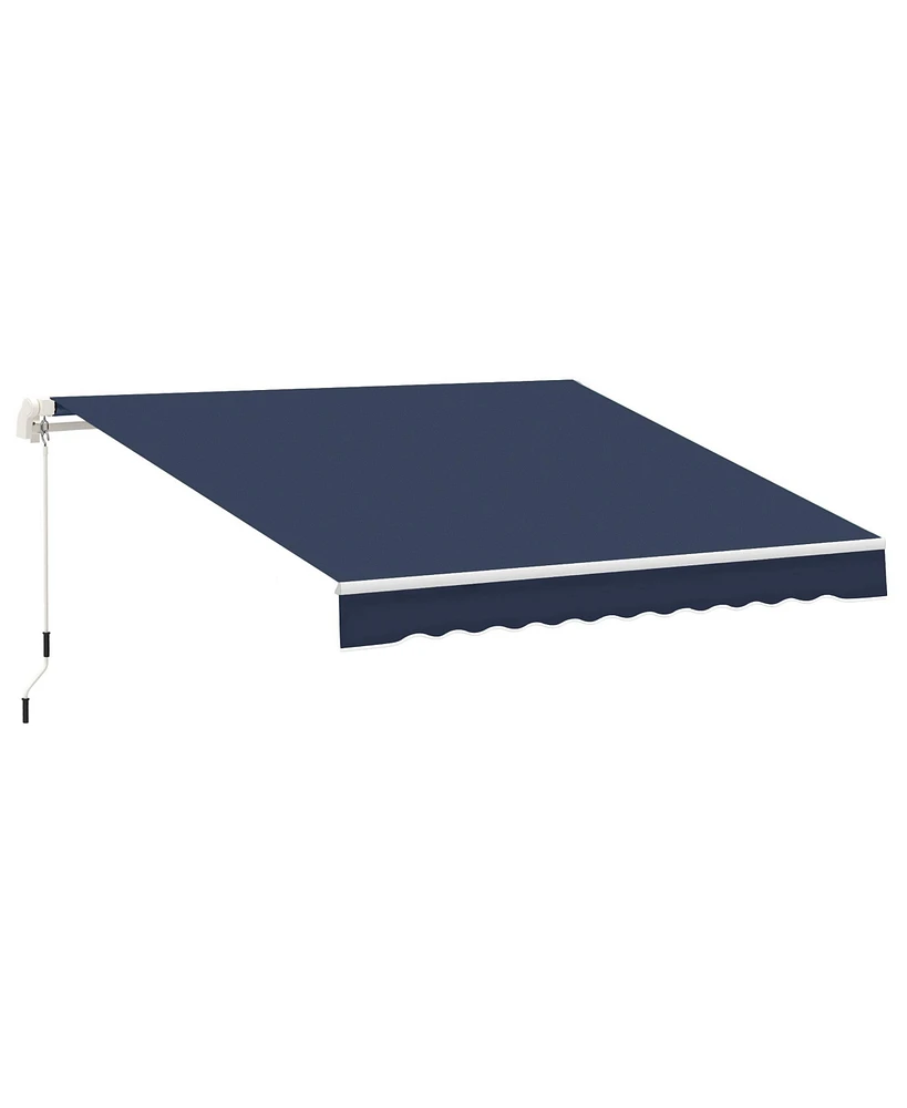Outsunny 10'x8' Awning Door Canopy Back Outdoor Sun Rain Shade Shelter Cover