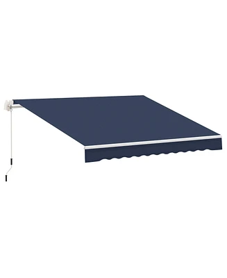 Outsunny 10'x8' Awning Door Canopy Back Outdoor Sun Rain Shade Shelter Cover