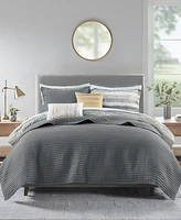 Madison Park Marina Printed Seersucker 8-Pc. Comforter and Coverlet Set