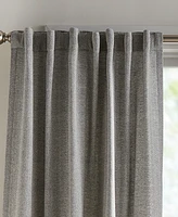 Tommy Hilfiger Herringbone Back Tab Dusty 2-Piece Curtain Panel