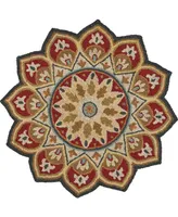 Lr Home Sweet SINUO54103 4' x 4' Round Area Rug