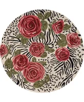 Closeout! Lr Home Sweet SINUO54107 4' x 4' Round Area Rug