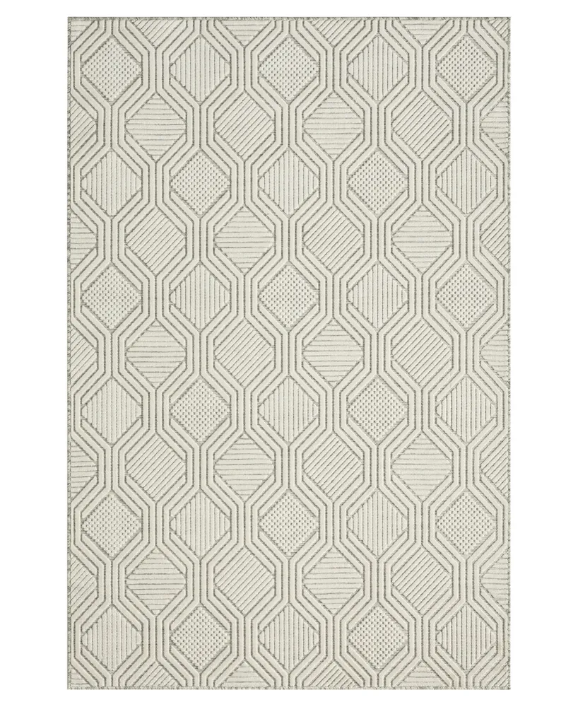 Closeout! Lr Home Vance VERND82109 5' x 7' Outdoor Area Rug