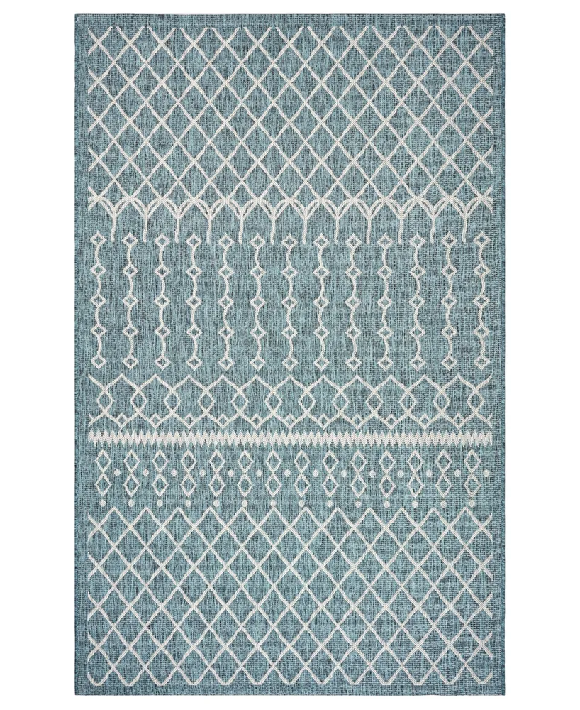 Lr Home Sunny SUNSH81247 7'9" x 9'9" Outdoor Area Rug