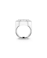 Swarovski Crystal Octagon Shaped White Dextera Cocktail Ring