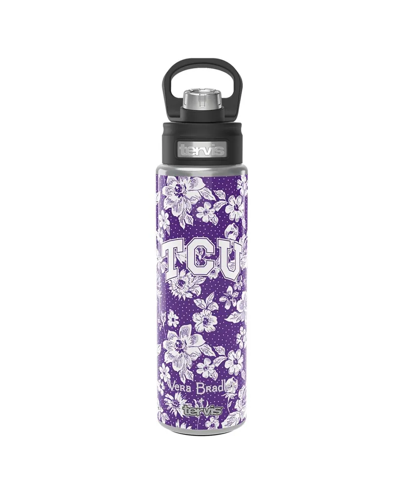 Vera Bradley x Tervis Tumbler Tcu Horned Frogs 24 Oz Wide Mouth Bottle with Deluxe Lid