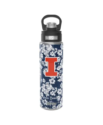 Vera Bradley x Tervis Tumbler Illinois Fighting Illini 24 Oz Wide Mouth Bottle with Deluxe Lid