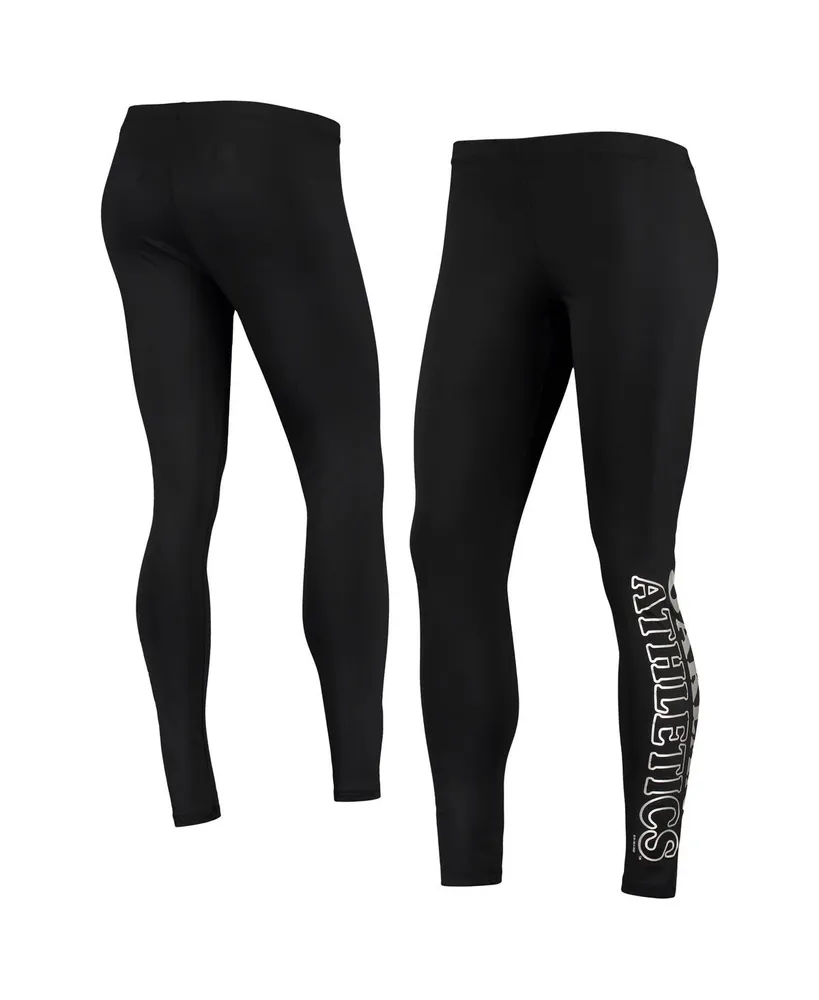 Contrast Piping Active Leggings - Black