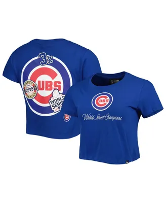 Women's New Era Blue Chicago Cubs Historic Champs T-shirt