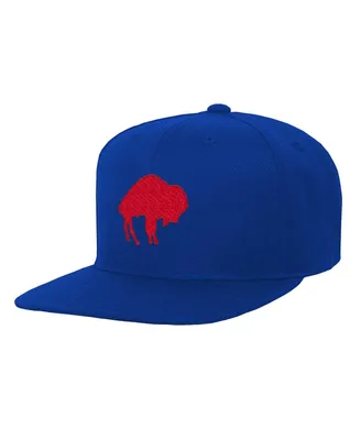 Big Boys and Girls Mitchell & Ness Royal Buffalo Bills Gridiron Classics Ground Snapback Hat