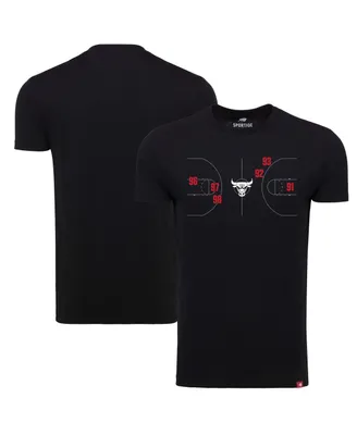 Men's and Women's Sportiqe Chicago Bulls 1966 Collection Comfy Tri-Blend T-shirt