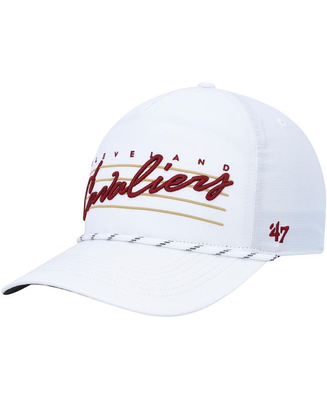 Men's '47 Brand White Cleveland Cavaliers Downburst Hitch Snapback Hat