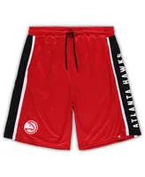 Men's Fanatics Red Atlanta Hawks Big and Tall Referee Iconic Mesh Shorts