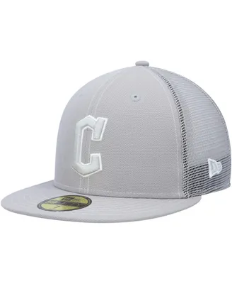 Men's New Era Gray Cleveland Guardians 2023 On-Field Batting Practice 59FIFTY Fitted Hat