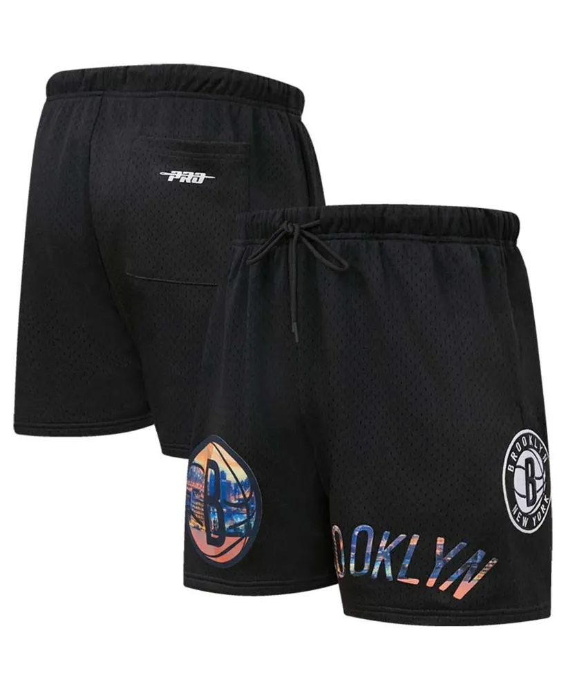 Men's Pro Standard Black Brooklyn Nets City Scape Mesh Shorts