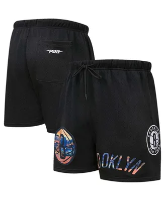 Men's Pro Standard Black Brooklyn Nets City Scape Mesh Shorts