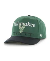 Men's '47 Brand Hunter Green, Black Milwaukee Bucks Super Hitch Adjustable Hat