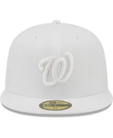 Men's New Era Washington Nationals White on 59FIFTY Fitted Hat