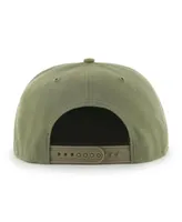 Men's '47 Brand Olive Chicago Bulls Ballpark Camo Captain Snapback Hat