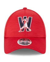 Men's New Era Red Washington Nationals 2023 Clubhouse 9FORTY Snapback Hat