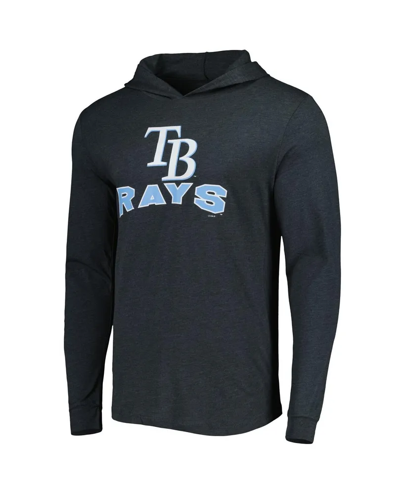 Men's Concepts Sport Heather Light Blue and Charcoal Tampa Bay Rays Meter Hoodie Joggers Set