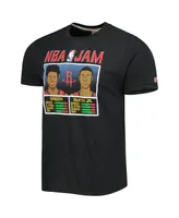 Men's Homage Jalen Green and Jabari Smith Jr. Charcoal Houston Rockets Nba Jam Tri-Blend T-shirt