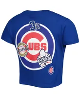 Women's New Era Blue Chicago Cubs Historic Champs T-shirt