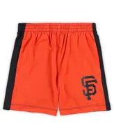 Toddler Boys and Girls Brown, Orange San Francisco Giants Stealing Homebase 2.0 T-shirt and Shorts Set