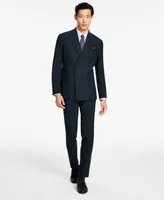 Bar Iii Mens Slim Fit Emerald Green Solid Double Breasted Suit Jacket Pant Created For Macys