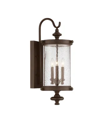 Savoy House Palmer 3-Light Outdoor Wall Lantern in Walnut Patina