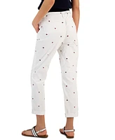 Tommy Hilfiger Women's Hampton Heart Flag Chino Pants - Hearts And Flags