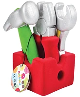 Rubbabu Pretend Play Tool Set 4 Piece Set With Caddy