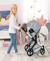 Bayer Design Dolls Grey, Pink, Stars Pram Xeo