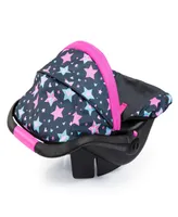 Bayer Design Dolls Turquoise, Pink, Stars Car Seat