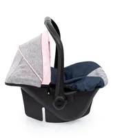 Bayer Design Dolls Grey, Blue, Pink Butterfly Car Seat