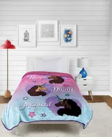 Jay Franco Afro Unicorn Unique, Divine, Magical Silk Touch Blanket, 90" x 62"