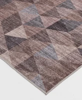Mink Home Velvet Touch Washable Mar-001 7'6" x 9'6" Area Rug