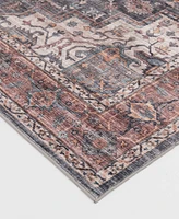 Km Home Velvet Touch Washable Chan-001 7'6" x 9'6" Area Rug