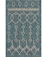 Lr Home Sunny SUNSH81247 1'10" x 3' Outdoor Area Rug