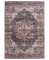 Km Home Velvet Touch Washable Chan-001 7'6" x 9'6" Area Rug