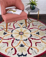 Closeout! Lr Home Sweet SINUO54154 4' x 4' Round Area Rug