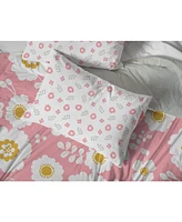 Saturday Park Cutout Floral 100% Organic Cotton Full Bed Set